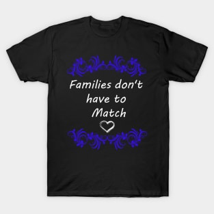 FAMILIES DON'T HAVE TO MATCH T-Shirt